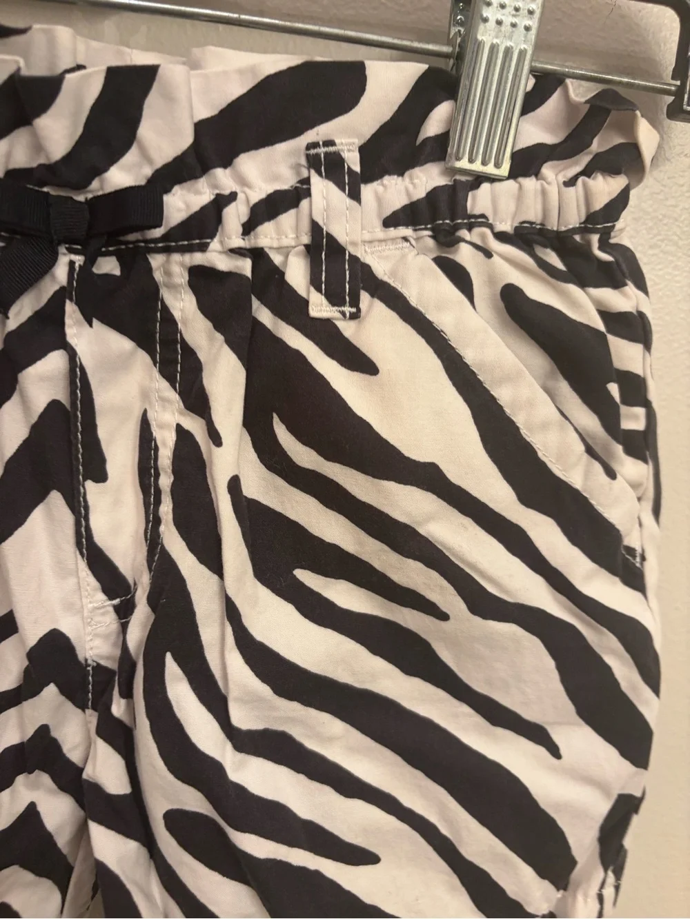 Zebra Print girls Gymboree size  7 Casual Shorts - Black & White